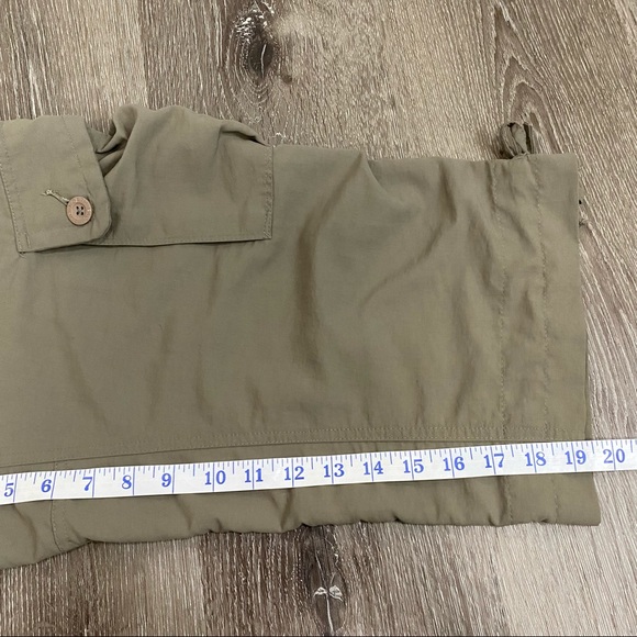 North Face Green Khaki Cargo Cropped Pants Plus - Picture 10 of 11